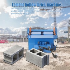 110V 550W Hollow Block Making Machine For 15.74X7.87X7.87inch Size 2Holes Brick picture