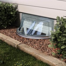 39 in. W x 17 in. D x 15 in. H Economy Round Bubble Window Well Cover picture