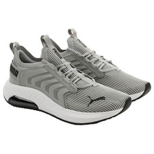 PUMA Men's Illumine C Slip-On Sneaker Black Gray Textile Synthetic Rubber 9-14 picture