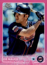2015 Topps Chrome Pink Refractor Joe Mauer #4 picture