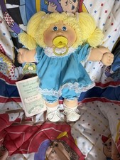 Cabbage Patch Kids Doll HTF Lemon Blonde Pacifier IC Factory 1984 picture