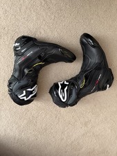 Alpinestars Supertech R Vented Boots Black US 9 EU 43 Like New w/ Box picture