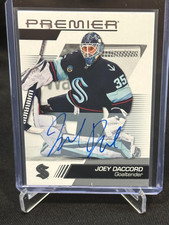 2025-26 Upper Deck Premier Joey Daccord Auto Autograph #48 Kraken picture