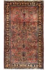 4x7' Authentic Perrsian Sarouuk Rug 1930's # F-6499 picture