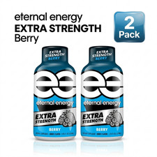 (2 Pack) Eternal Energy Shot, Extra Strength, Berry 1.93 oz, 12 Count. picture