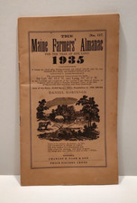 The Maine Farmer's Almanac 1935 Daniel Robinson No. 117 Historical Reference picture
