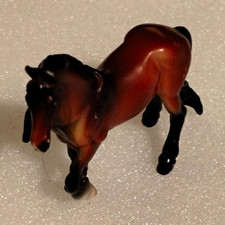 Breyer Brown & Black Horse Model Figurine, Plastic Miniature Collectible picture