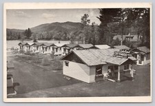 Lakeland Beach Cottages, Mirror Lake Cabin Colony, Lake Placid NY Postcard picture