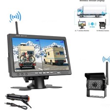 Digital Wireless Backup Camera BSD AI Detection 7 Inch DVR Monitor 12V 24V Truck picture