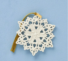 Lenox Annual Snowfantasies Snowflake Christmas Ornament New Dated 2026 898588 picture