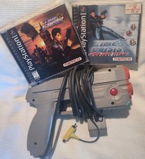Sony Namco  TIME CRISIS + PROJECT TITAN w/ GunCon Light Gun & Manuals, PS1 NTSC picture