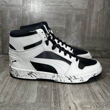 Puma Rebound Layup MCL Mens 11 White Black Splatter NEW 403292-03 picture