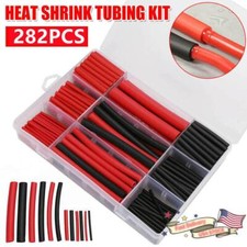 282PCS Black Red Heat Shrink Tubing 3:1 Marine Grade Waterproof Adhesive Lined picture