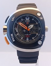 Vintage Men's Citizen Promaster Aqualand Black Dial Working Condition Wristwatch picture