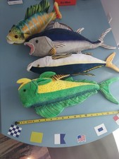 4 Preowned Plush Lifelike Fish 14
