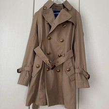 Burberry Blue Label Womens Trench Coat Nova Check Beige S Japan picture