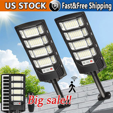 1-5PCS 12000LM Solar Street Lights Outdoor with Motion Sensor, Remote Control picture