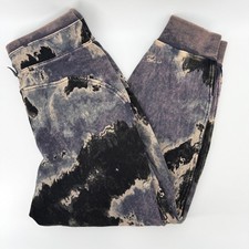 JoyLab Joggers Women XS Black Gray White Acid Wash High Rise Joggers Sweatpants picture