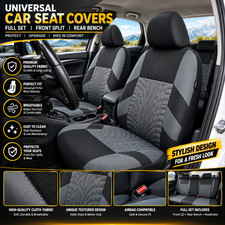 Car Seat Covers Full Set Front Split Rear Bench For Car Universal picture