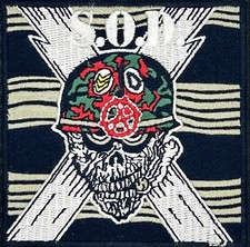 S.O.D. Stormtroopers of Death Thrash Metal Band Applique Embroidered Patch picture