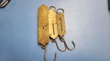 Lot of 3 Antique Vintage Brass Hanging Spring Scales Chatillon And German picture