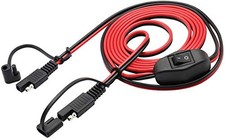 SAE Extension Cable 16 AWG Wire Harness 12V24V DC SAE to SAE Cable with Switch picture