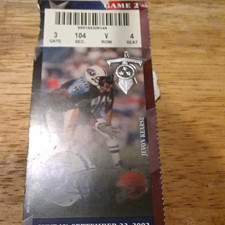 Jevon Kearse Football Ticket Stub Game 2 Gate 3 Sec 104 Row W Seat 4 picture