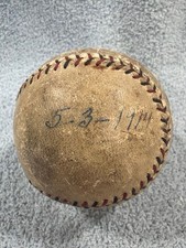 Antique 1914 Spalding Official Cork Center Baseball Dated 5-3-1914 Deadball Era picture