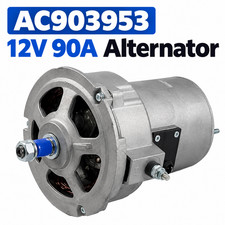 AC903953 For VW Bug Beetle Ghia Bus Air-cooled Type 1 Black Alternator 12V 90A picture