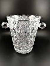 CUT LEAD CRYSTAL~Ice Bucket~Wine Chiller~8.5