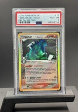 2005 POKEMON EX DELTA SPECIES #16 TYRANITAR-HOLO PSA 8 picture