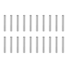 60Pcs 2x10 mm 304 Stainless Steel Round Head Flat Chamfered End Dowel Pins picture