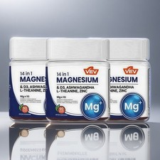 VEV 14-in-1 Magnesium Gummies, 3 Pack Chewable Wellness Gummy picture