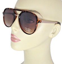 JESSICA SIMPSON Tortoise Shell Aviator Plastic Sunglasses Gold Arms J6382-TS picture