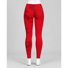 NWT Civil Regime Red Chaos Kelly Seamless Scrunch Leggings Red Black Small picture