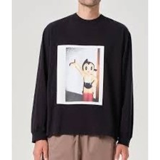 AGOLDE x RSVP Gallery Astro Boy Long Sleeve Oversized Black T Shirt Mens S - NWT picture