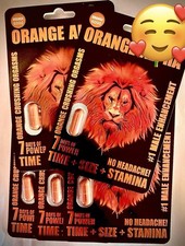 Orange Alpha 6000 Mens Sex Enhancer Pills, 5 Packs + Free Sample picture