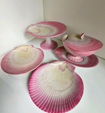 Antique Wedgwood Pearlware Set.  6 Plates, Comport, Tureen. Stamped Early 1880s. picture