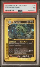 2002 Pokemon Expedition #29 Tyranitar Holo PSA 7 picture