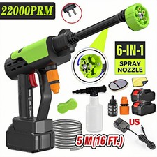 750 PSI Hidrolimpiadora Inalámbrica 6 en 1, Hidrolimpiadora Portátil 2 Baterías picture