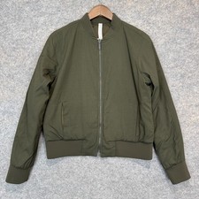 Lululemon Non Stop Bomber Jacket Womens 10 Reversible Primaloft Insulated Olive picture