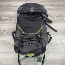 Osprey Stratos 50 Hiking Backpack 50L Gray Hip Belt External Pockets Size S/M picture