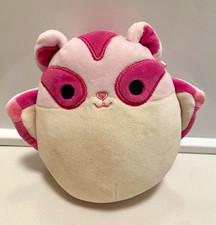 Squishmallows Pink & White Raccoon Plush, Small 6-14 in Soft Stuffed 2021 picture