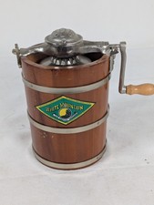 Vintage Salesman Sample White Mountain Mini Junior Ice Cream Freezer Maker picture