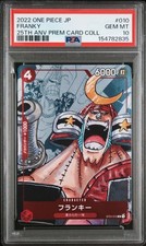 2022 ONE PIECE JAPANESE 25TH ANNIVERSARY PREMIUM CARD COLL. #010 FRANKY PSA 10 picture