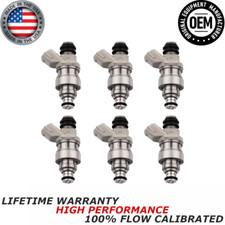 x6 OEM DENSO Fuel Injectors for 1996-1998 Toyota 4Runner 3.4L V6 #23250-62030 picture