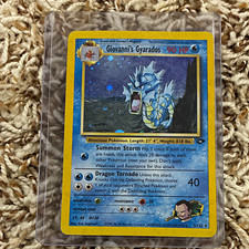 Giovanni's Gyarados 5/132 Gym Challenge Holo Rare Unlimited English 90HP 2000 picture