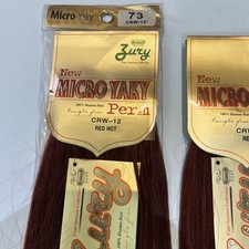 Zury Micro Yaki Perm 100%  HumanHair 12” Inches Color Red Hot 73 picture