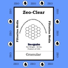 Zeo-Clear Swimming Pool Sand Filter Media Alternative 50 lbs Zeosand Zeolite picture