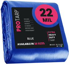PROTARP Extreme Heavy Duty Tarp 22 Mil Waterproof Tarpaulin Cover UV Resistant picture
